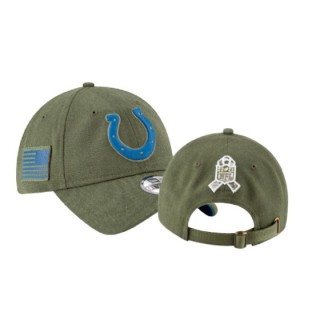 Pittsburgh Steelers Olive 9TWENTY Adjustable Salute to Service Hat