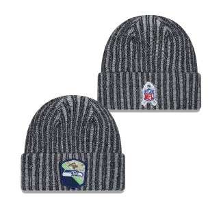 2023 Salute To Service Veterans Seahawks Black Cuffed Knit Hat