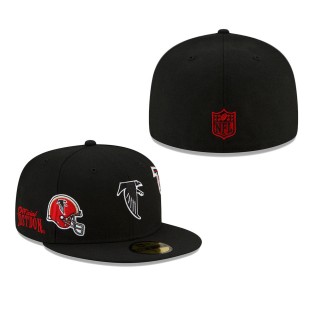 Atlanta Falcons Black Just Don 59FIFTY Fitted Hat