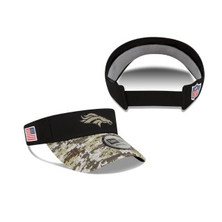 2021 Salute To Service Broncos Black Camo Visor