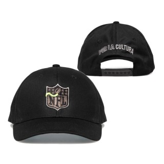 Dunbrooke Black NFL Por La Cultura '21 Collection Snapback Adjustable Hat