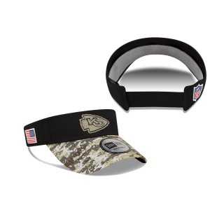 2021 Salute To Service Chiefs Black Camo Visor