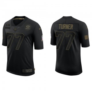 Men's Green Bay Packers Billy Turner Black Salute To Service Limited Jersey