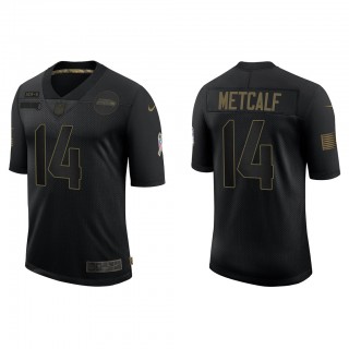 Men's Seattle Seahawks D.K. Metcalf Black Salute To Service Limited Jersey