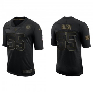 Men's Pittsburgh Steelers Devin Bush Black Salute To Service Limited Jersey