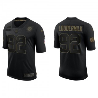 Men's Pittsburgh Steelers Isaiahh Loudermilk Black Salute To Service Limited Jersey