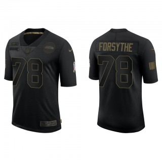 Men's Seattle Seahawks Stone Forsythe Black Salute To Service Limited Jersey