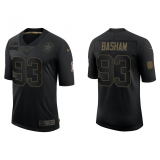 Men's Dallas Cowboys Tarell Basham Black Salute To Service Limited Jersey