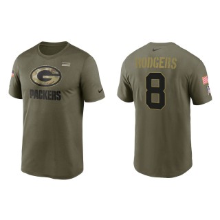 Men's Green Bay Packers Amari Rodgers Nike Olive 2021 Salute To Service Legend Performance T-Shirt