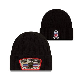 2021 Salute To Service NFL Black Cuffed Knit Hat