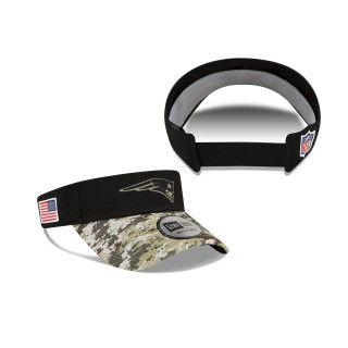 2021 Salute To Service Patriots Black Camo Visor