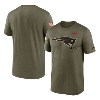 2021 Salute To Service Patriots Olive Legend Performance T-Shirt