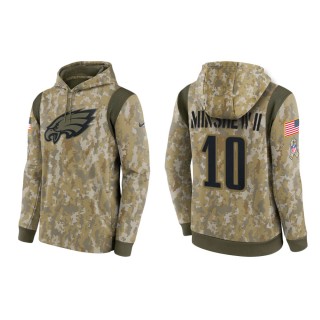 Men's Gardner Minshew II Philadelphia Eagles Camo 2021 Salute To Service Therma Hoodie