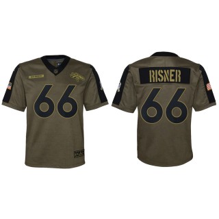 Youth Denver Broncos Dalton Risner Nike Olive 2021 Salute To Service Game Jersey