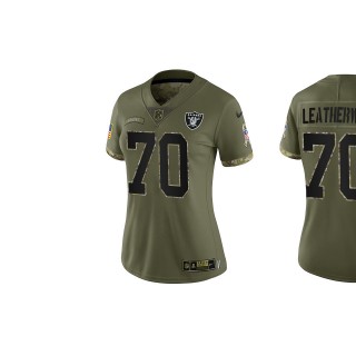 Alex Leatherwood Women's Las Vegas Raiders Olive 2022 Salute To Service Limited Jersey