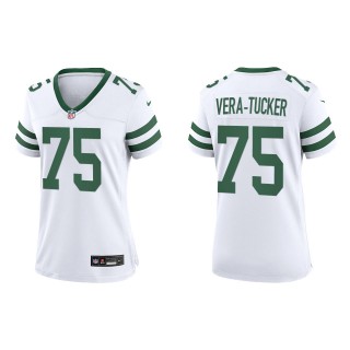 Alijah Vera-Tucker Women's Jets White Legacy Game Jersey