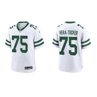 Alijah Vera-Tucker Youth Jets White Legacy Game Jersey