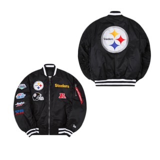 Alpha Industries X Pittsburgh Steelers MA-1 Bomber Jacket