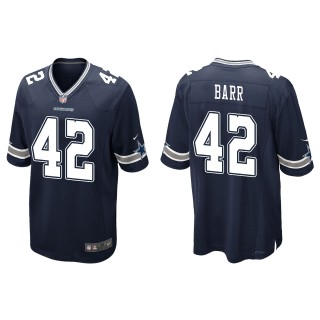 Men's Dallas Cowboys Anthony Barr Navy Game Jersey