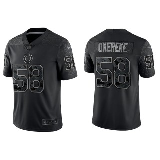 Bobby Okereke Indianapolis Colts Black Reflective Limited Jersey