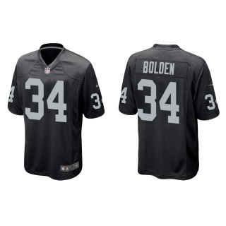 Men's Las Vegas Raiders Brandon Bolden Black Game Jersey