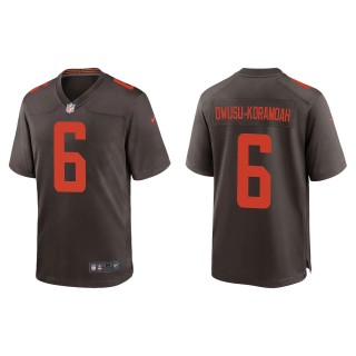 Jeremiah Owusu-Koramoah Browns Brown Alternate Game Jersey