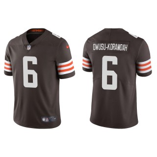 Jeremiah Owusu-Koramoah Browns Brown Vapor Limited Jersey