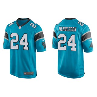 Men's Carolina Panthers C.J. Henderson Blue Game Jersey