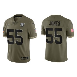 Chandler Jones Las Vegas Raiders Olive 2022 Salute To Service Limited Jersey