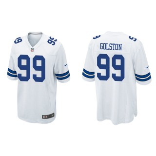 Men's Dallas Cowboys Chauncey Golston White Game Jersey