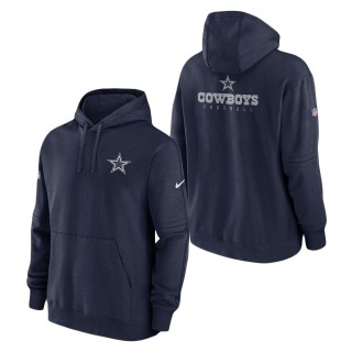 Dallas Cowboys Nike Navy Sideline Club Fleece Pullover Hoodie