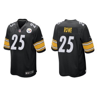 Steelers Eric Rowe Black Game Jersey