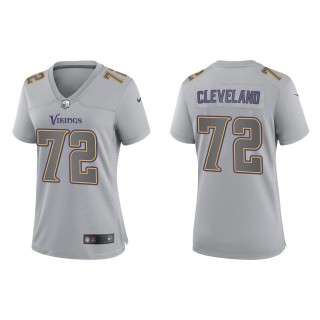 Ezra Cleveland Women's Minnesota Vikings Gray Atmosphere Fashion Game Jersey