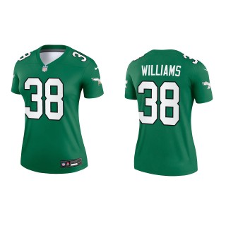 Greedy Williams Women's Eagles Kelly Green Alternate Legend Jersey