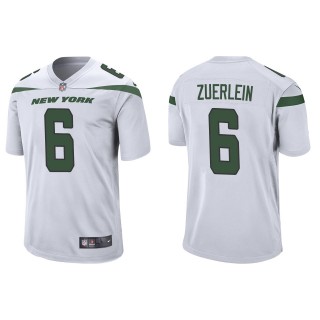 Men's New York Jets Greg Zuerlein White Game Jersey