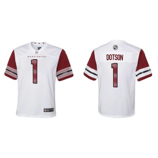 Jahan Dotson Youth Washington Commanders White Game Jersey