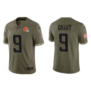 Jakeem Grant Cleveland Browns Olive 2022 Salute To Service Limited Jersey