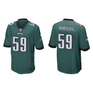 Men's Philadelphia Eagles Janarius Robinson Green Game Jersey