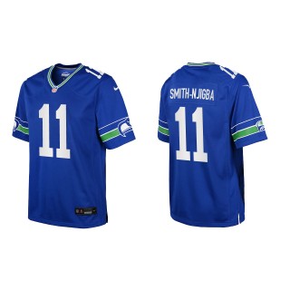 Jaxon Smith-Njigba Youth Seattle Seahawks Royal Throwback Game Jersey