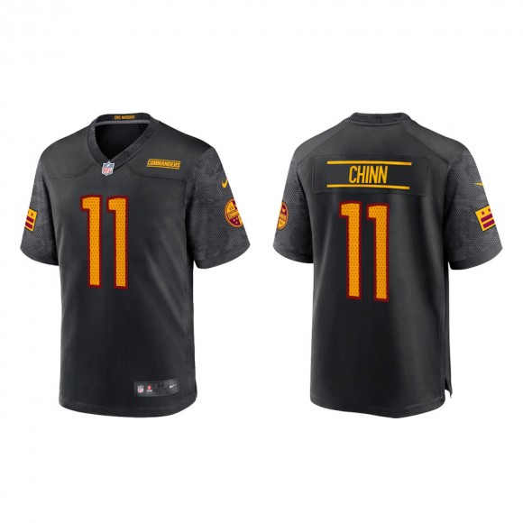 Youth Jeremy Chinn Commanders Black Alternate Game Jersey