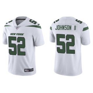 Men's New York Jets Jermaine Johnson II White Vapor Limited Jersey