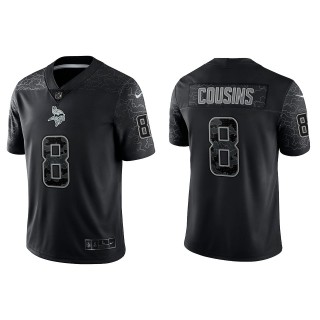 Kirk Cousins Minnesota Vikings Black Reflective Limited Jersey