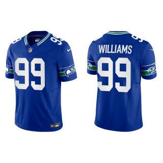 Seahawks Leonard Williams Royal Throwback F.U.S.E. Limited Jersey