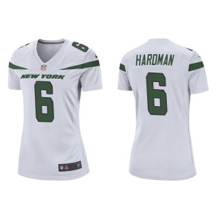 Women's Jets Mecole Hardman White Game Jersey