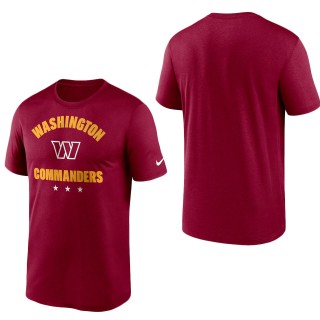 Washington Commanders Burgundy Arch Legend T-Shirt