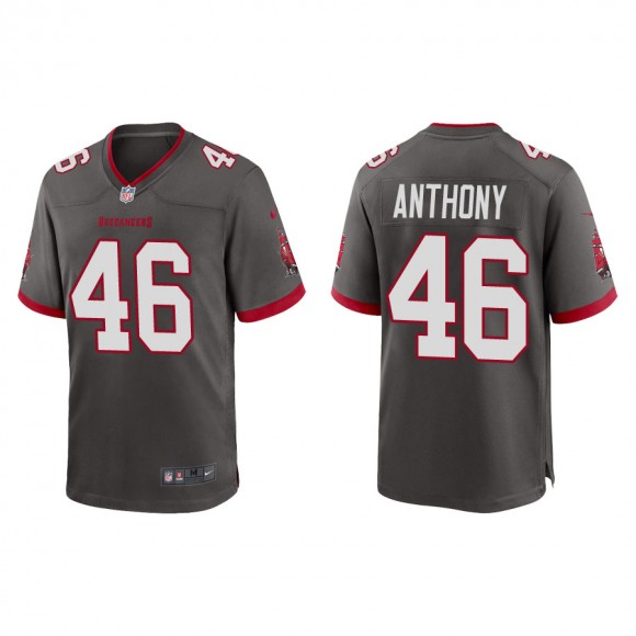 Men's Tampa Bay Buccaneers Anthony Pewter Alternate Game Jersey