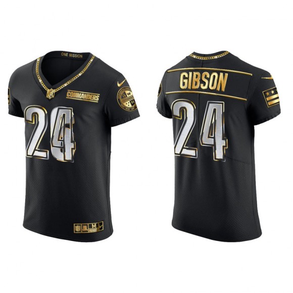 Antonio Gibson Commanders Golden Edition Elite Men's Black Jersey