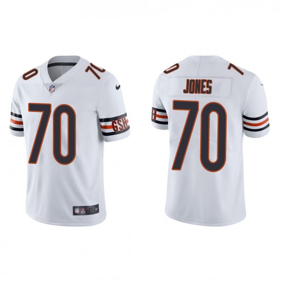 Men's Bears Braxton Jones White Vapor Limited Jersey