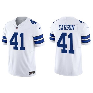 Cowboys Caelen Carson White Vapor F.U.S.E. Limited Jersey