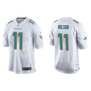 Men's Dolphins Cedrick Wilson White Game Jersey